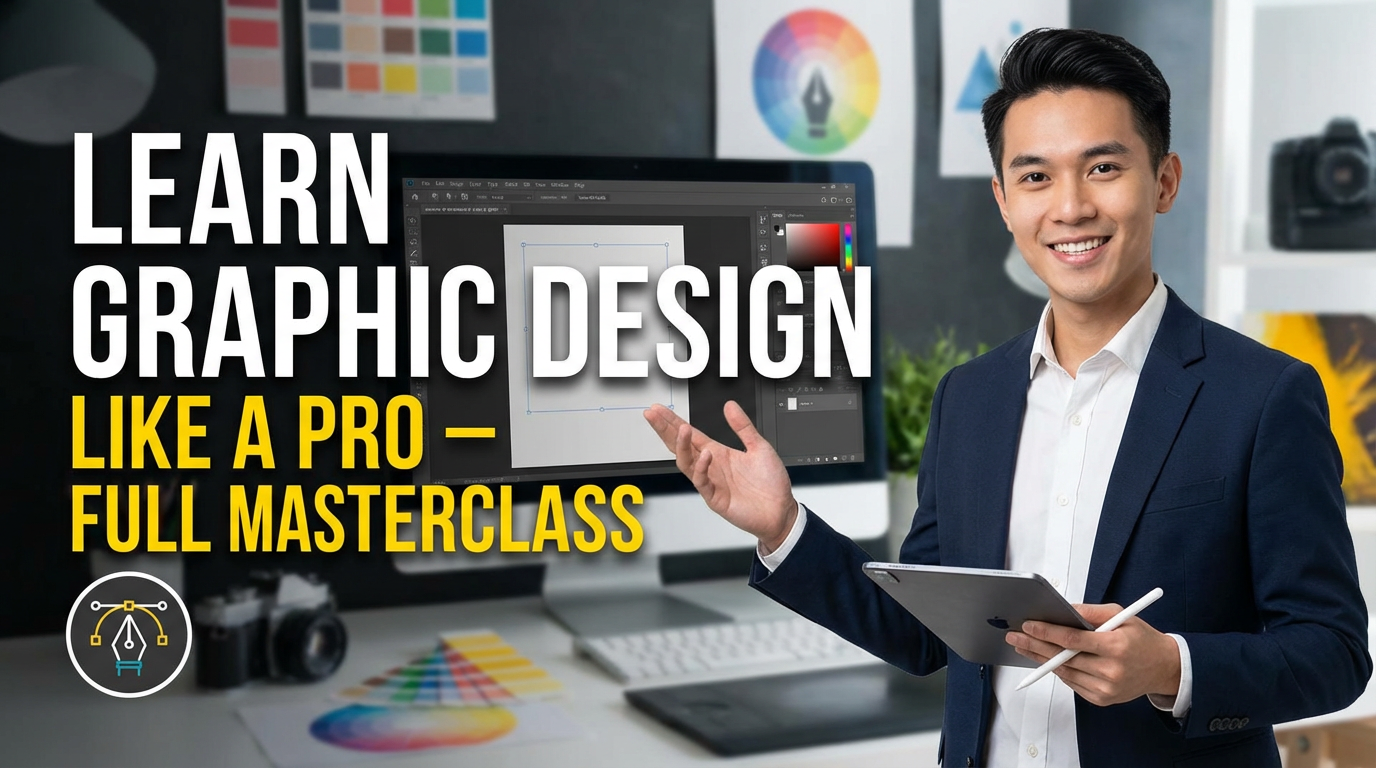 Learn Graphic Design Like a Pro – Full Masterclass