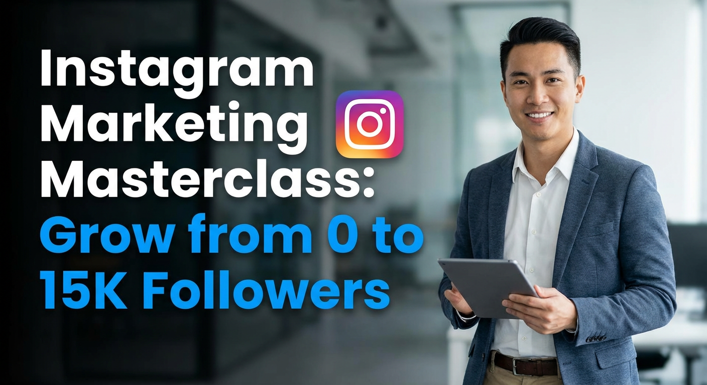 Instagram Marketing Masterclass: Grow from 0 to 15K Followers