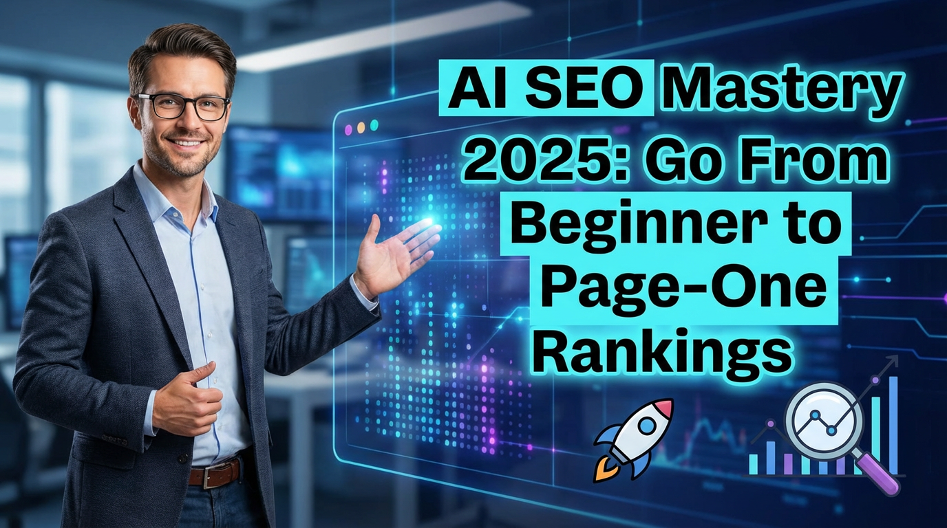 AI SEO Mastery 2025: Go From Beginner to Page-One Rankings
